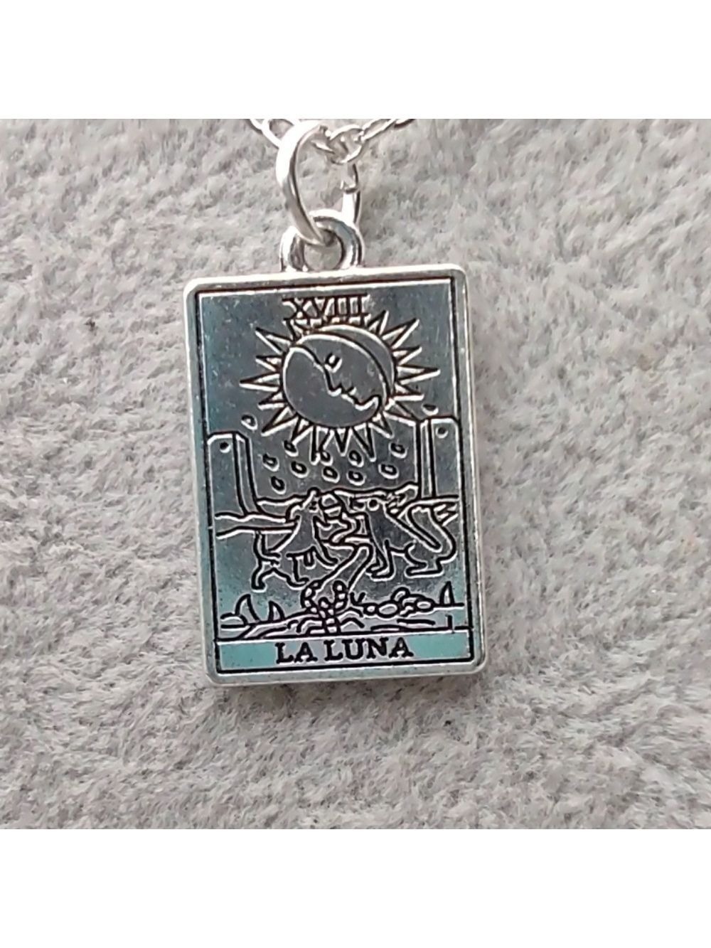2/$10 La Luna Silver Pendant Necklace